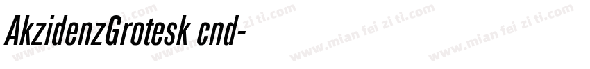 AkzidenzGrotesk cnd字体转换